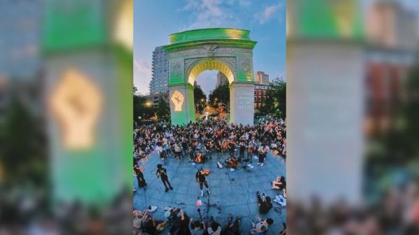 Beautiful violin vigil held in New York City to ho<em></em>nor life of Elijah McClain