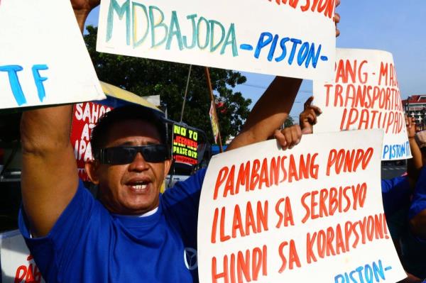 LTFRB警告抗议司机：不要使用暴力