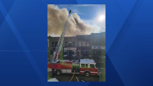 fire in webster city