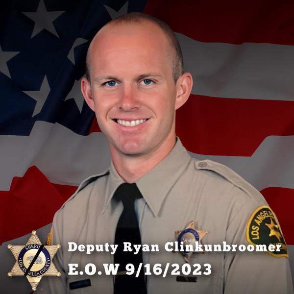 Ryan Clinkunbroomer, 30, was shot and killed in an ambush at a stop light in Palmdale. A suspect has been arrested in the ambush killing.