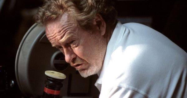 Ridley Scott behind camera
