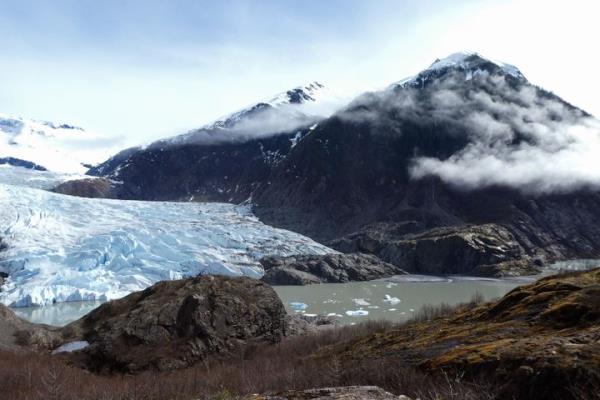 Alaska State Troopers said teams would co<em></em>ntinue to search Mendenhall Lake for the body of Paul Rodriguez Jr.