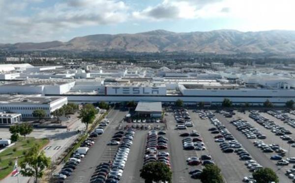 Tesla's manufacturing facility  in Fremont, California; Elon Musk said he may put off plans for a new $1bn plant in Mexico. Picture: Justin Sullivan/Getty Images