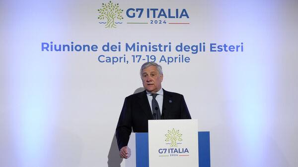 Israel warned US a<em></em>bout drone attack on Iran, Italian foreign minister tells G7