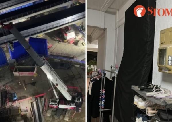 MRT co<em></em>nstruction noise prom<em></em>pts complaints from Ang Mo Kio residents, one uses mattress to cover window