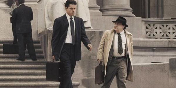 Matt Damon and Danny Devito in The Rainmaker