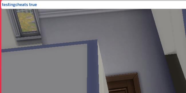 the sims 4 command bar with testingcheats true enabled