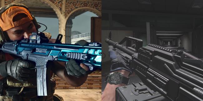 Call of Duty Modern Warfare 3 Character holding a LMG and Holding the Pulemyot 762 COD Modern Warfare 3