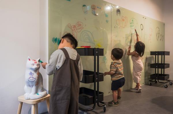 Fadilah's installation is meant to get children to express themselves through art.