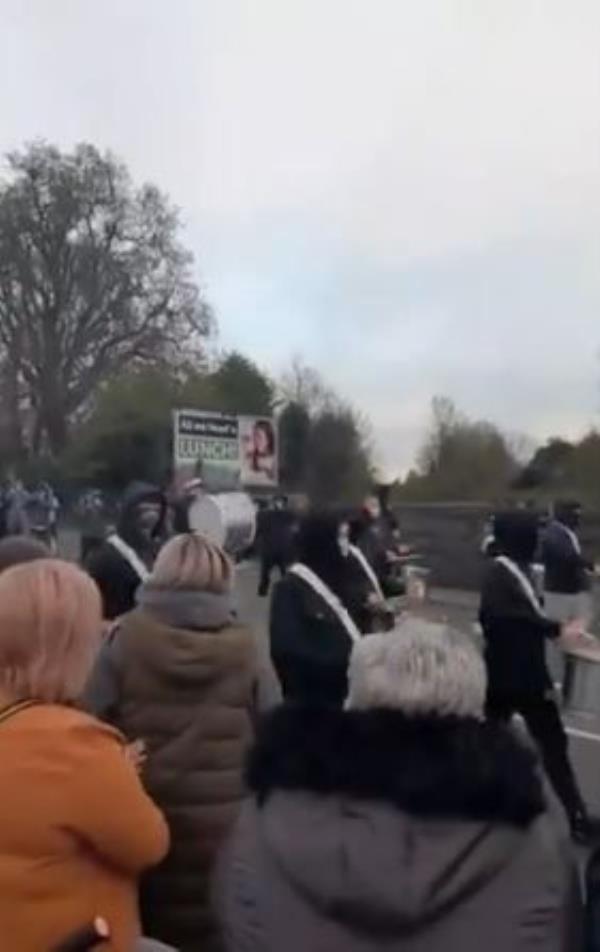 The illegal parade in Antrim