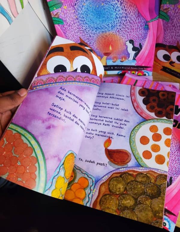 An inside look at 'Deepavali Valthukkal, Owly!', which arrives just in time for this year's Deepavali celebrations. Photo: Mohd Khairul Azman Ismail
