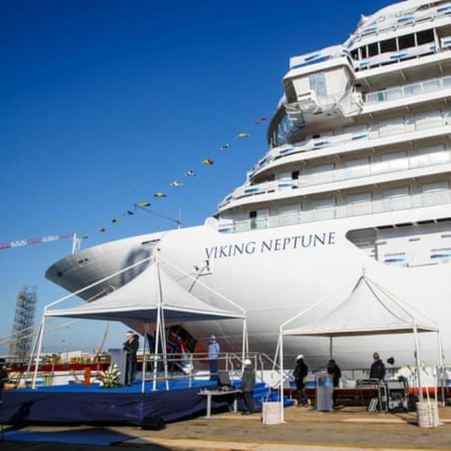 Viking Cruises’ hydrogen-fuel-powered ship Neptune.