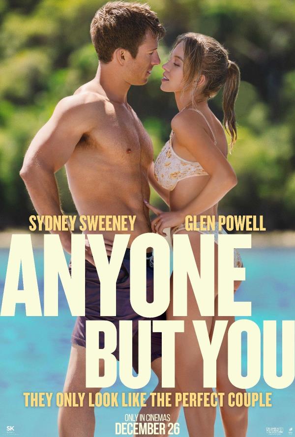 Anyone But You poster with Sydney Sweeney